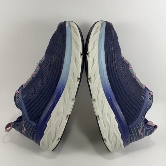 Hoka One One Bondi 6 Running Shoes Womens Size 9 Purple Athletic Sneaker - Picture 7 of 10
